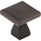 Elements 1" Overall Length Brushed Oil Rubbed Bronze Square Hadly Cabinet Knob 449DBAC - alternate 1